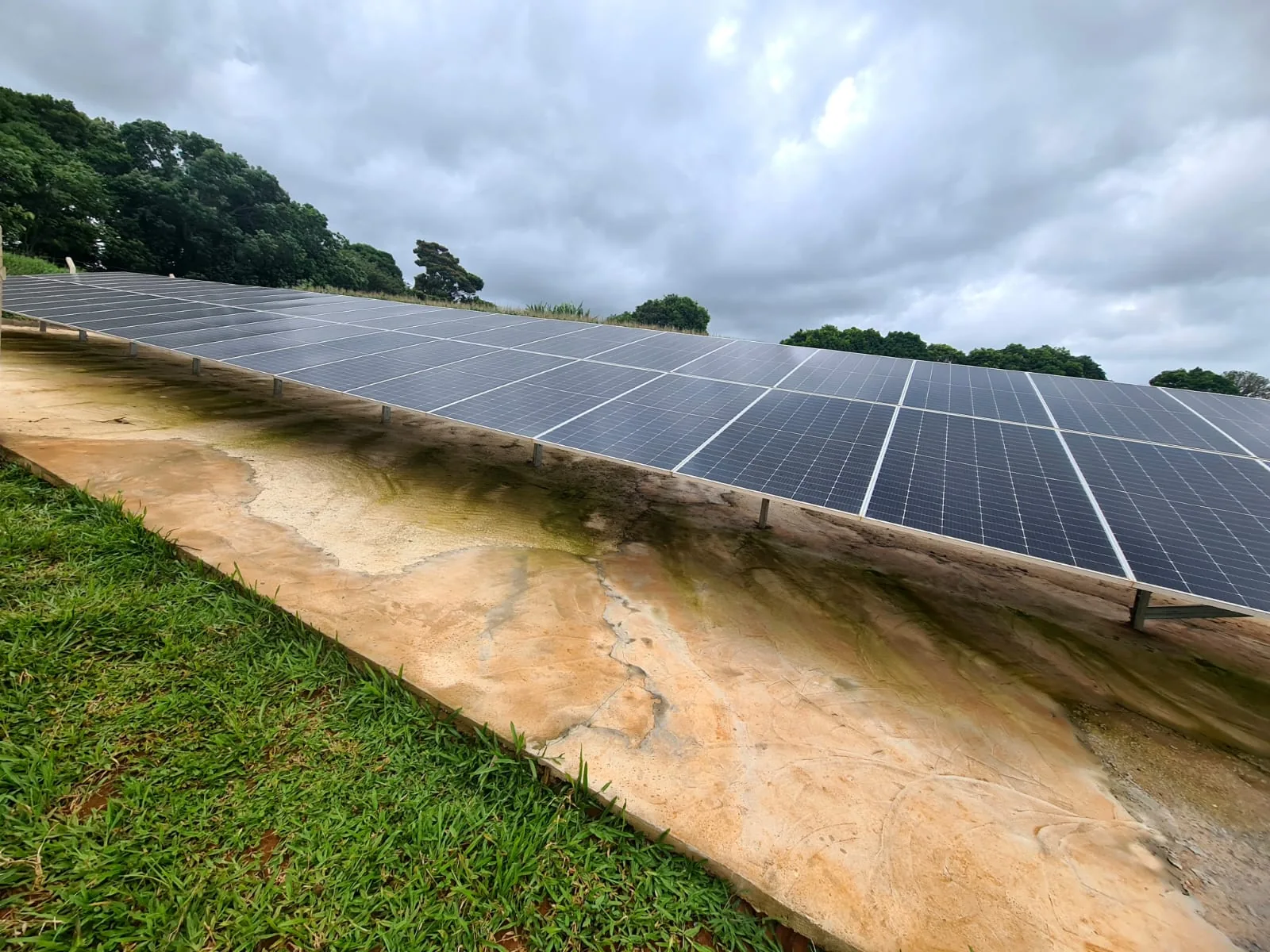 Usina solar em fazenda